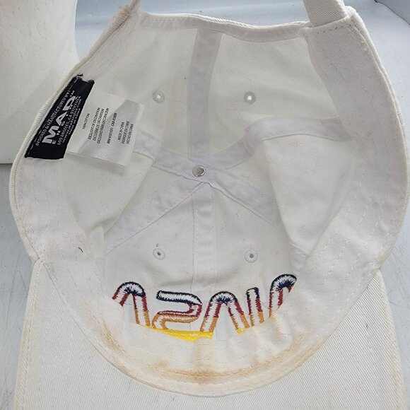 NASA Embroidered Logo White Hat Cap By Mad Engine Casual Lightweight Adjustable - Picture 7 of 9